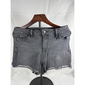 Joe’s Jeans Women’s Sz 29 Vintage Gray Stretch "The Ozzie” Shorts Raw Hem Boho